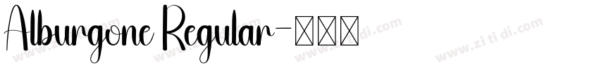 Alburgone Regular字体转换